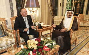 Prime Minister John Key meets King Salman bin Abdulaziz Al Saud.