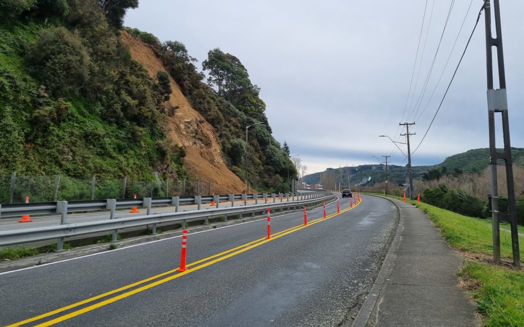 Another slip on Eastern Hutt Road.