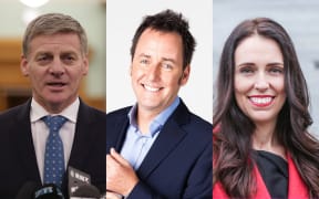 Bill English, Mike Hosking, Jacinda Ardern