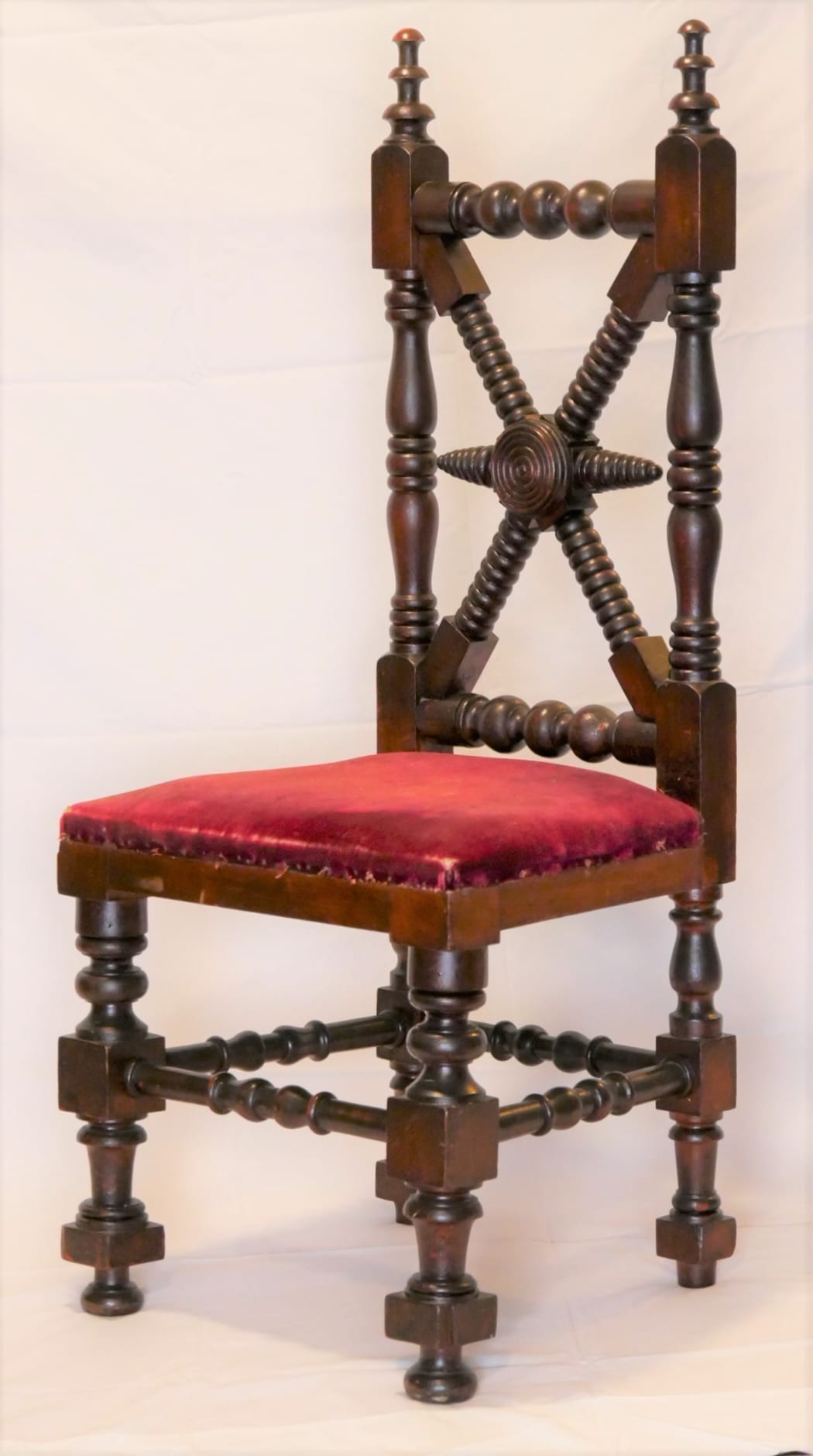 A chair Dr Cottrell found in Taranaki by English architect Edward Buckton Lamb ca 1828 and published in John Loudon's 1833 Encyclopaedia of Cottage, Farm, and Villa Architecture and Furniture.