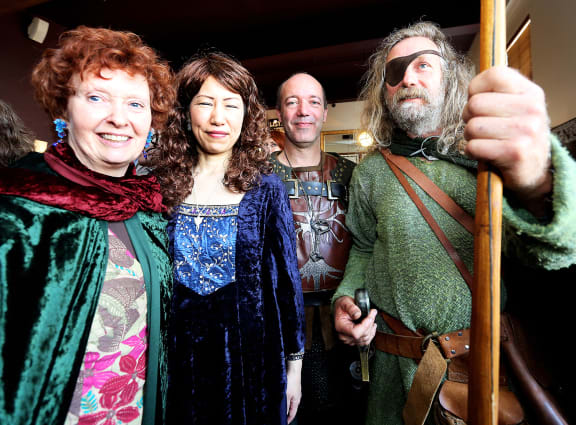 Fans at the Wellington Embassy Theatre for a preview of the latest Hobbit film.