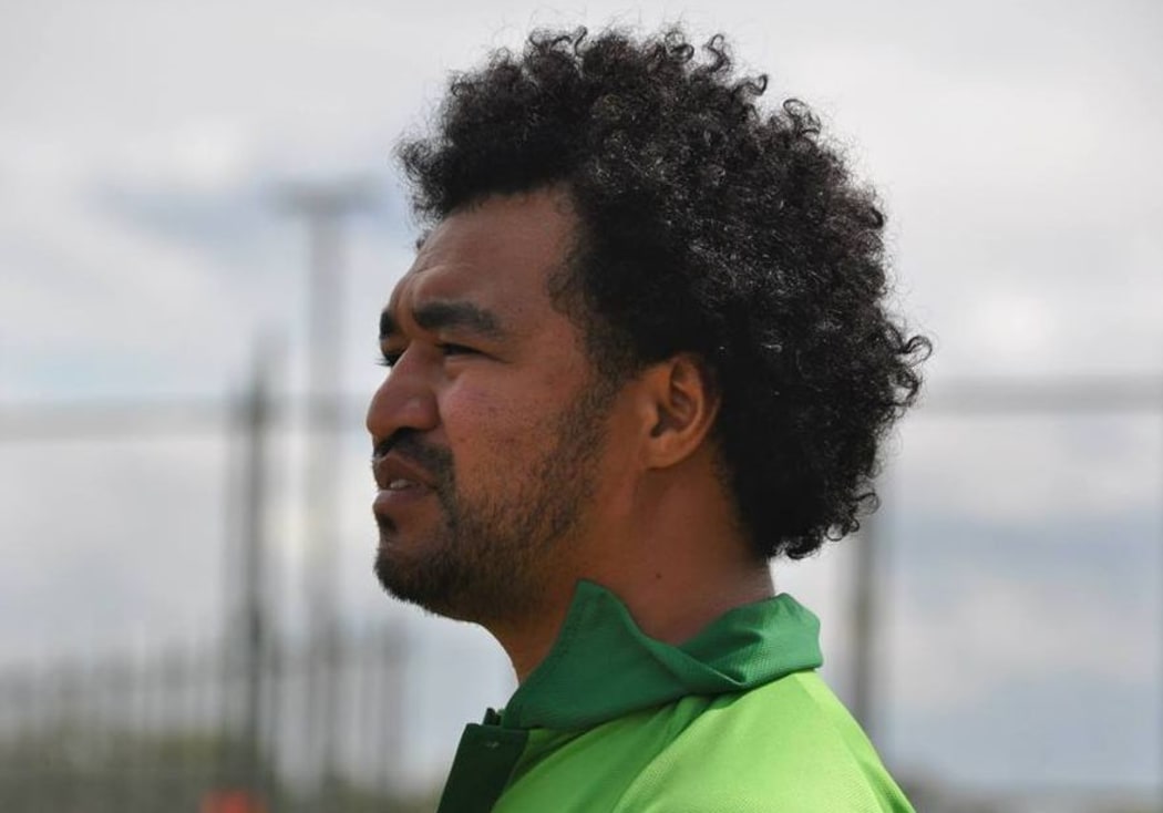 Cook Islands Under 17 women's football coach, Tuka Tisam.