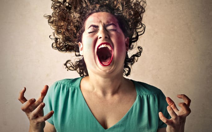 stressed woman