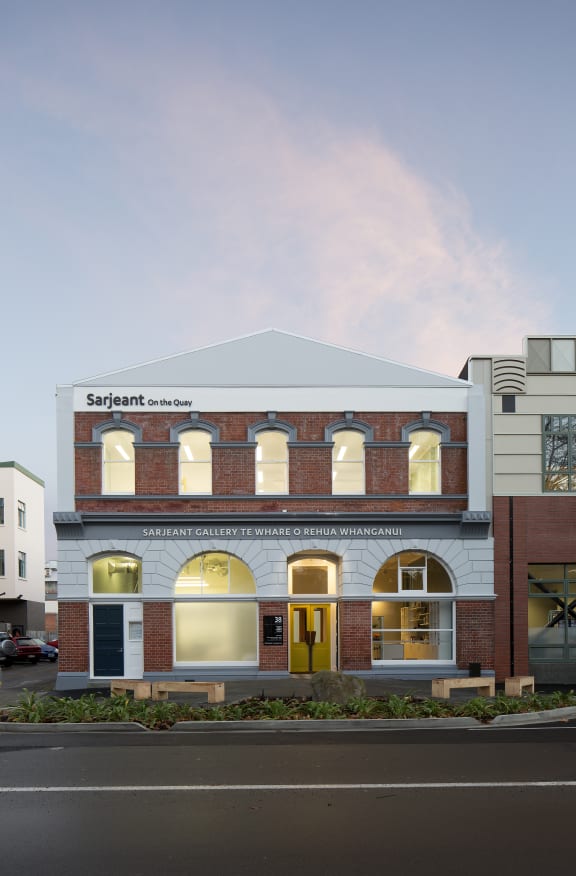 Sarjeant Gallery - facade of temporary building, Taupo Quay