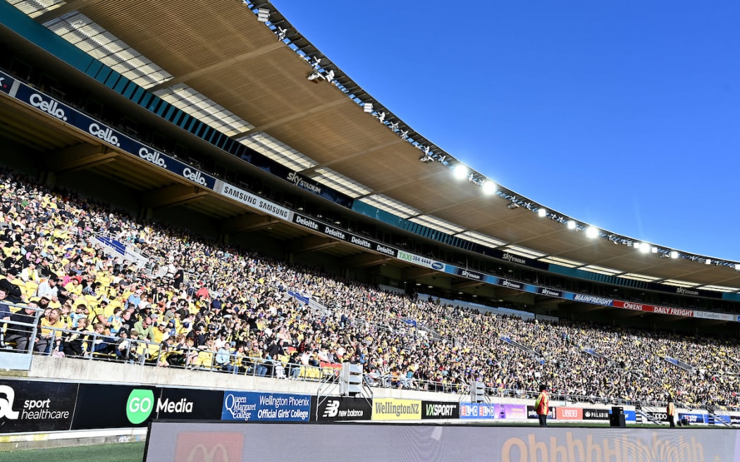 Wellington Phoenix v Auckland FC at Sky Stadium, Wellington.
