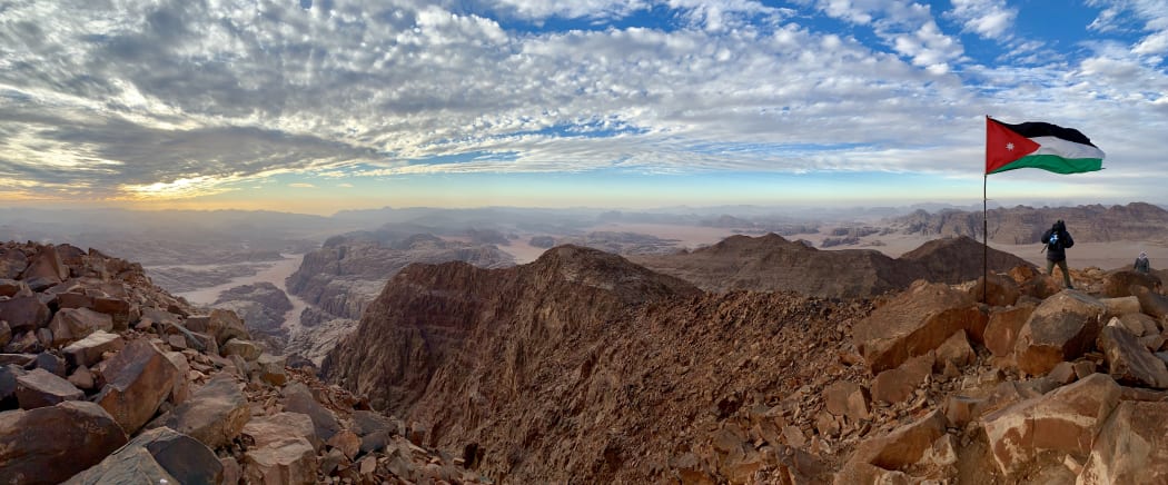 Uma Darni looking towards Saudi Arabia.