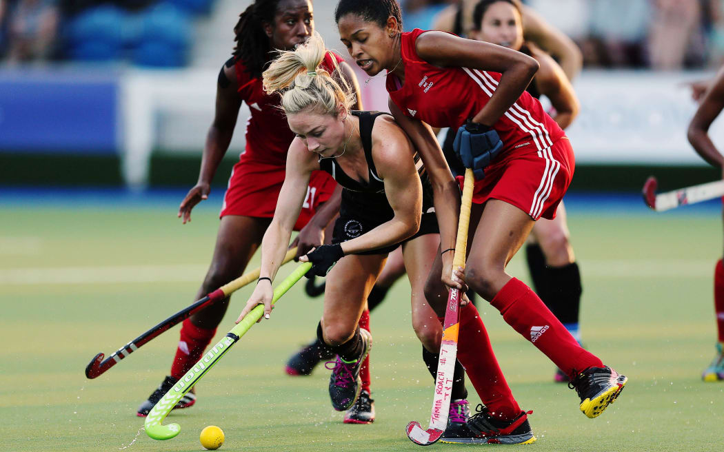 Glasgow 2014 Commonwealth Games. Hockey, Black Sticks Women v Trinidad and Tobago, Glasgow, Scotland. July 2014.