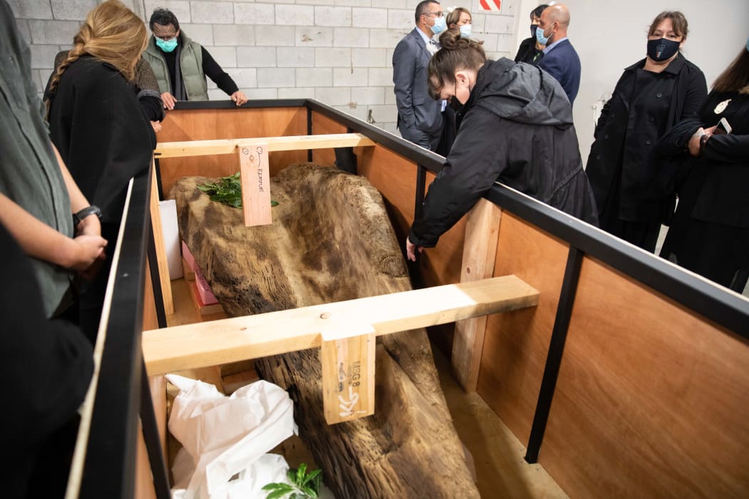 A 300 year old Waka has been moved to Lower Hutt, where multiple Iwi will study and learn from it