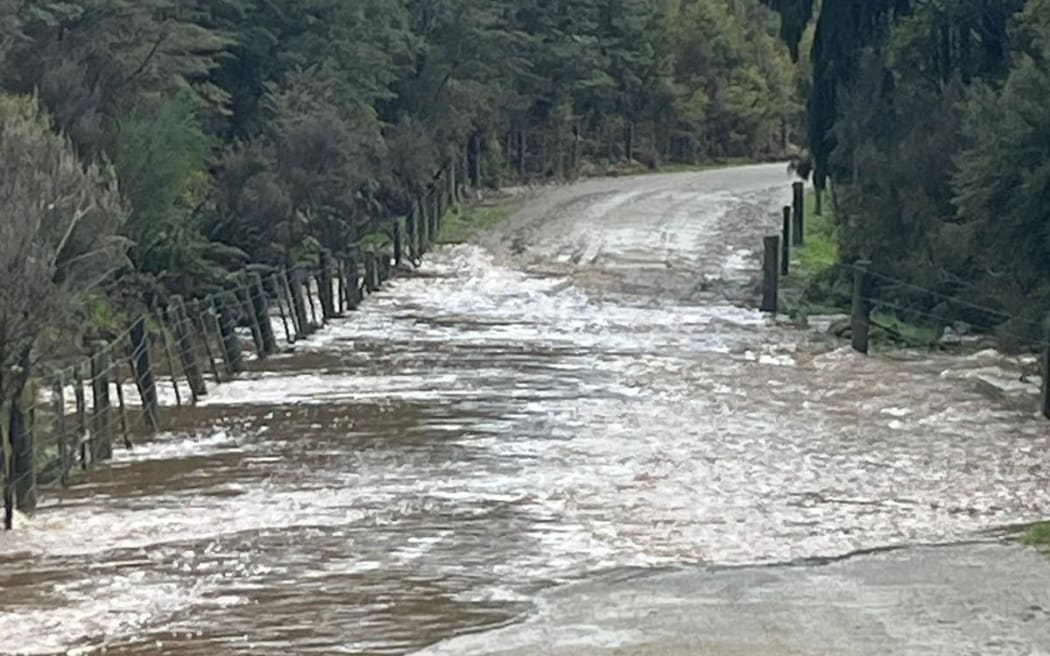 Flooding on Pāmu Farms' West Coast dairy farms.