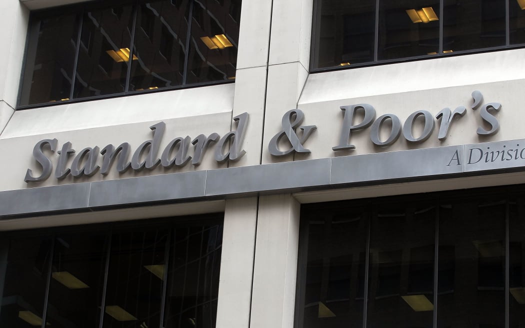NEW YORK, NY - AUGUST 10: Standard and Poor's headquarters are seen in Manhattan on August 10, 2011 in New York City. Worldwide markets remain turbulent days after Standard and Poor's downgraded the debt rating of the United States.  Mario Tama/Getty Images/AFP