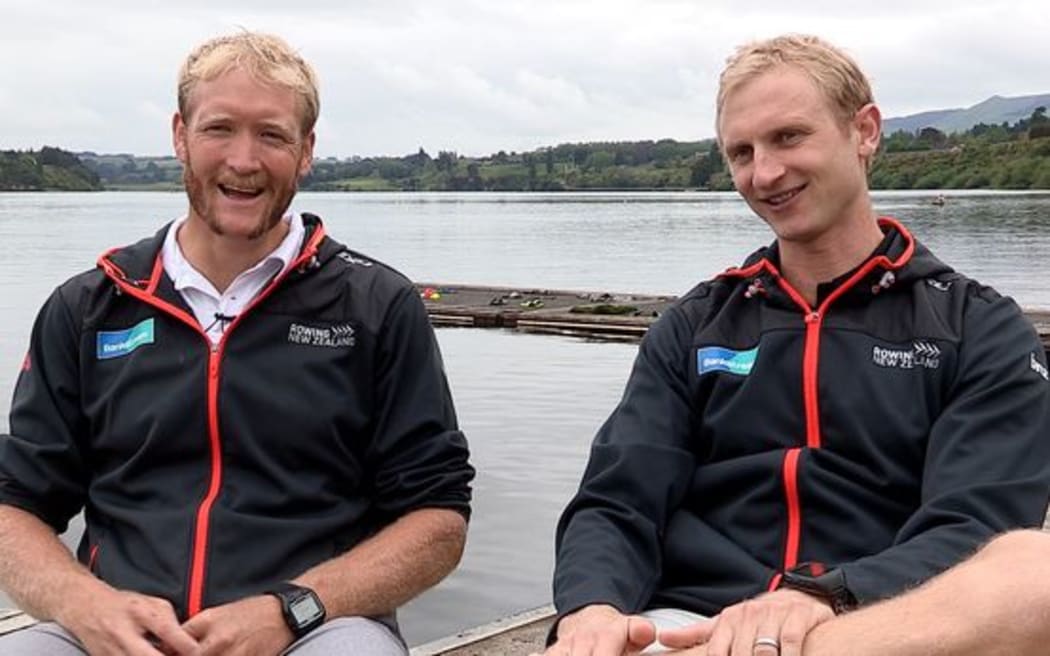 Eric Murray (left) and Hamish Bond (right).