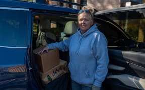 Maria Garcia has had to dig into her savings to pay off her mortgage amid the shutdown. (ABC News: Bradley McLennan)