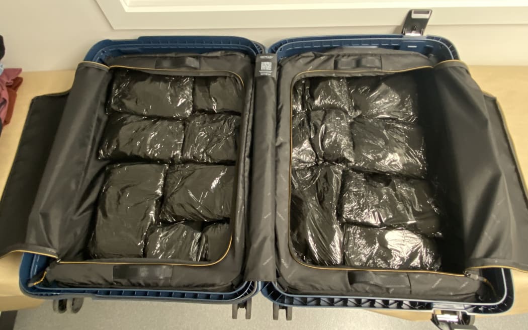 Customs seize $20m meth and MDMA in two bags at Auckland Airport