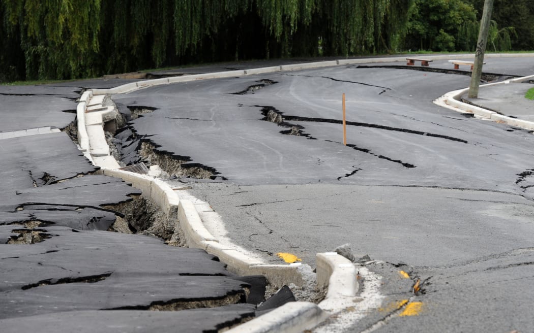 Damaged road Christchurch February 2011 (file photo)