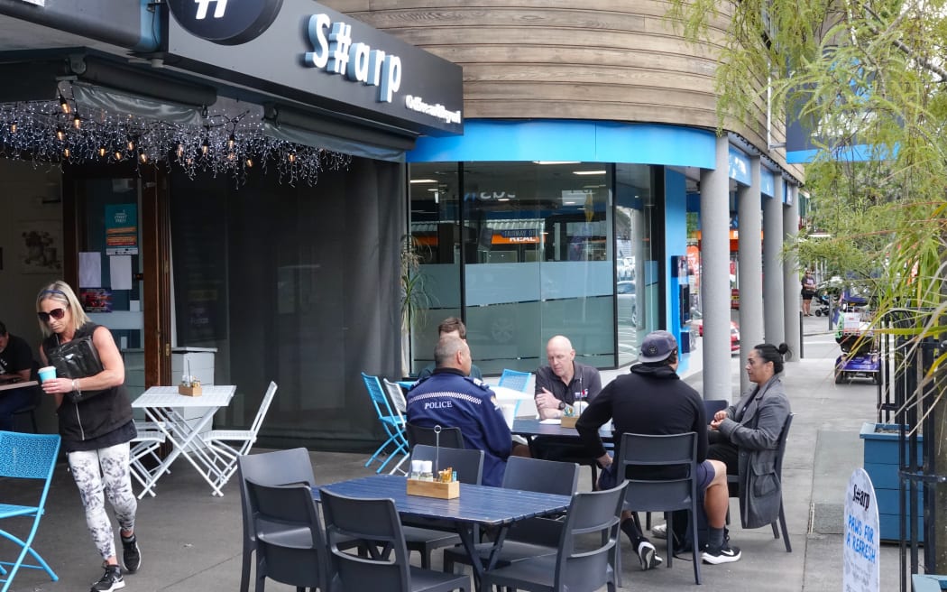 Northland police took their quest for new cops to Kerikeri's Sharp Café on Thursday