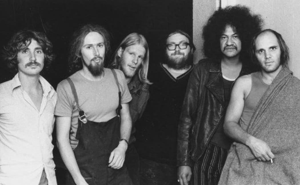 Blerta in 1973 Chris Seresin, Greg Taylor, Fane Flaws, Ian Watkin, Kemp Tuirirangi, Bruno Lawrence.