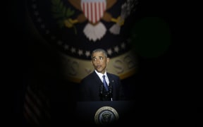 President Barack Obama during his farewell address in Chicago on 10 January 2017.