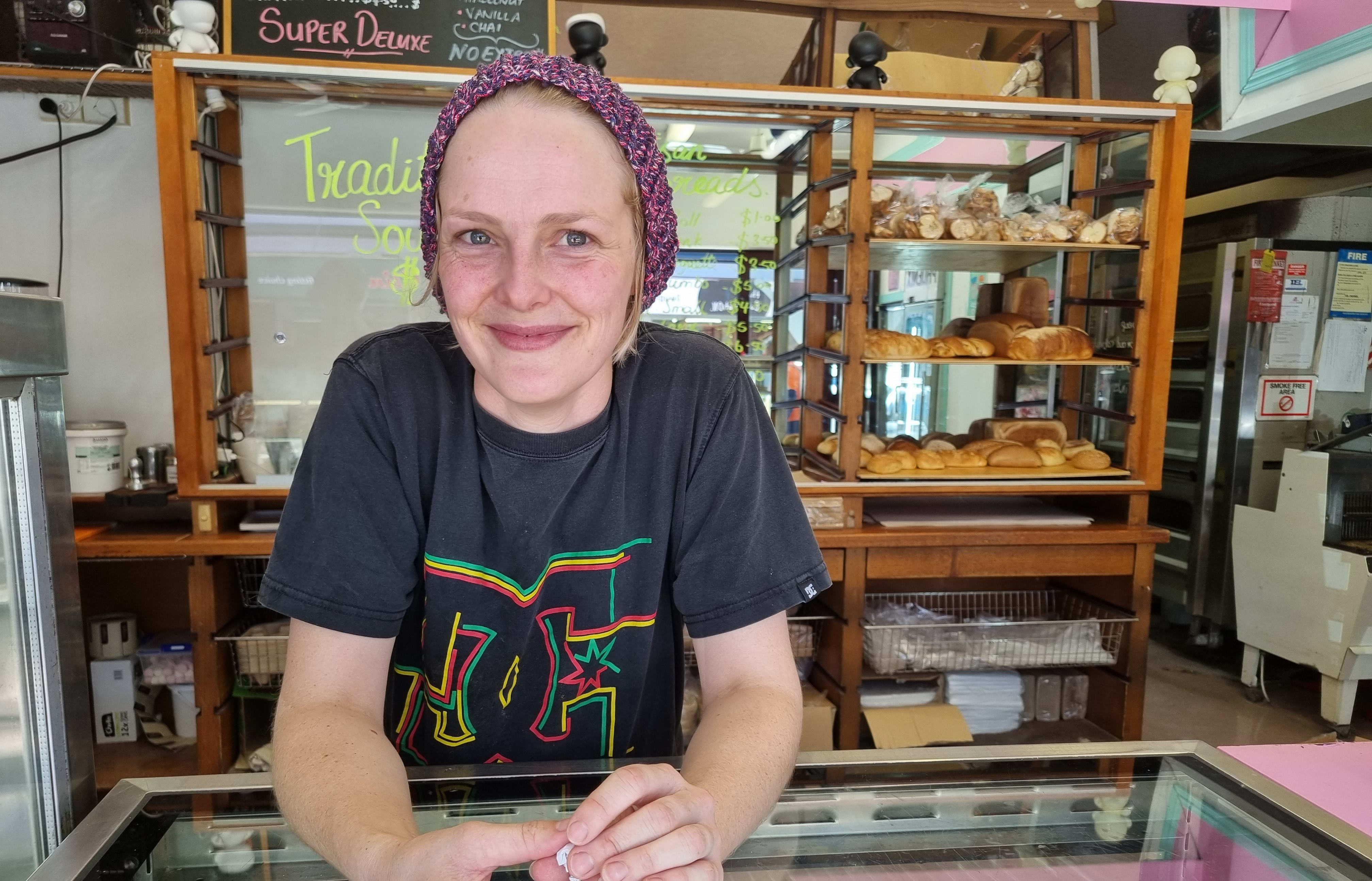 Co-owner of Bateman's Bakery on Devon St, Jennifer Hilford, says her turnover is down 40 percent.