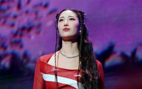 Ejae performs at iHeartRadio's Jingle Ball on December 5, 2025, in Los Angeles, California. Her role in "KPop Demon Hunters" has catapulted her to international stardom. **One time only use of image**