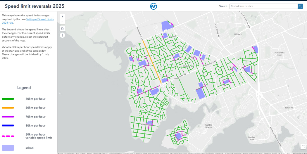 On 1 July, speeds will go up from 30km/h to 50km/h on more than 1500 Auckland roads - many of them in the surrounding areas of schools.