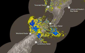Rain is falling mostly in the upper South Island.