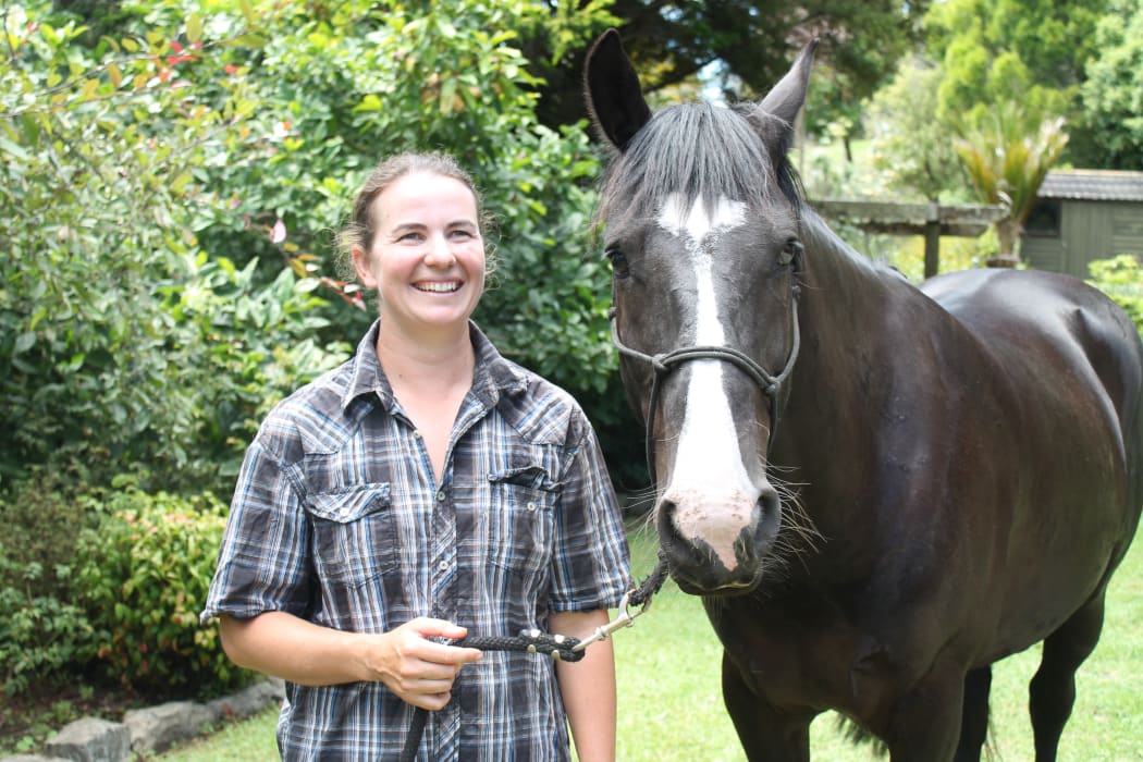 Tina Fagan and Kaimanawa Horse Rockstar