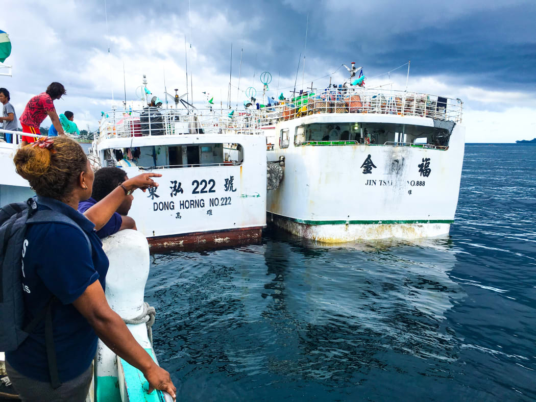 Boarding Party for Inspection of Taiwanese LL in Solomon Islands