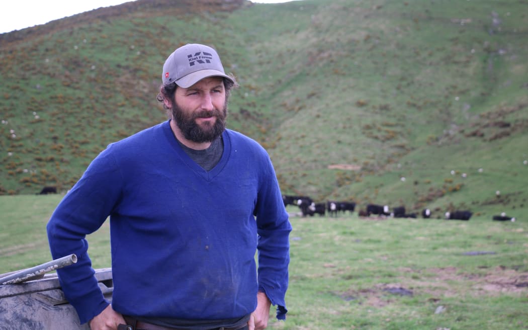 Alistair Bird on his daily calving round