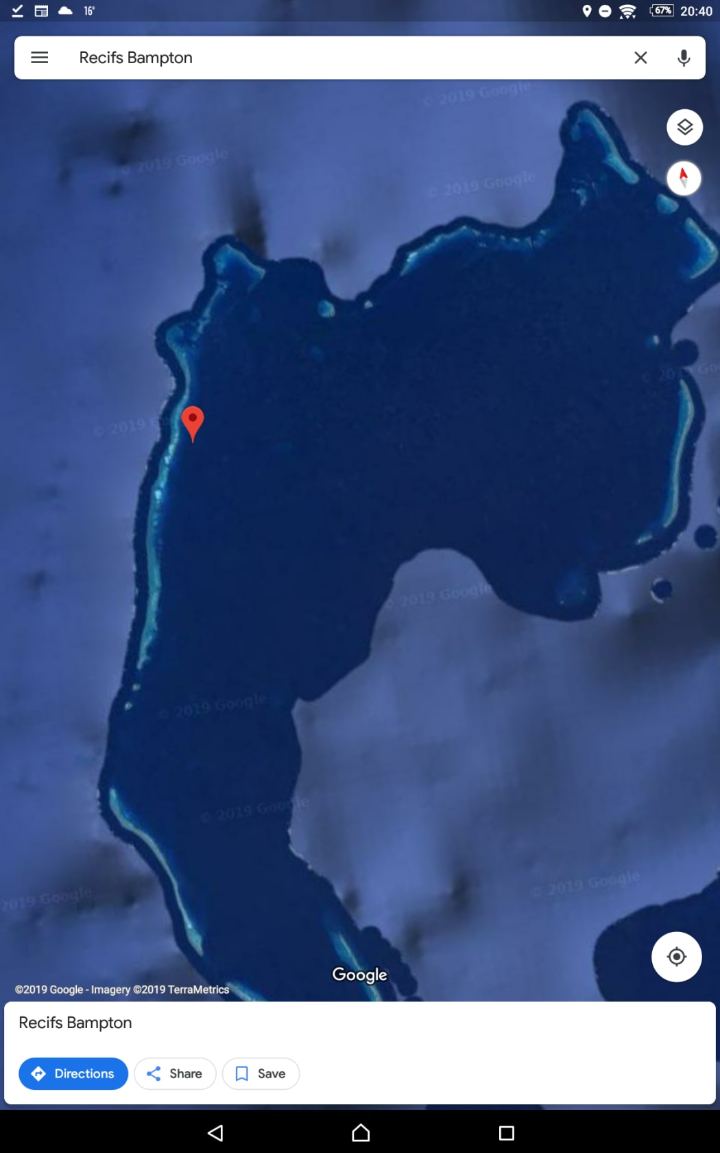 Bampton in Chesterfield islands