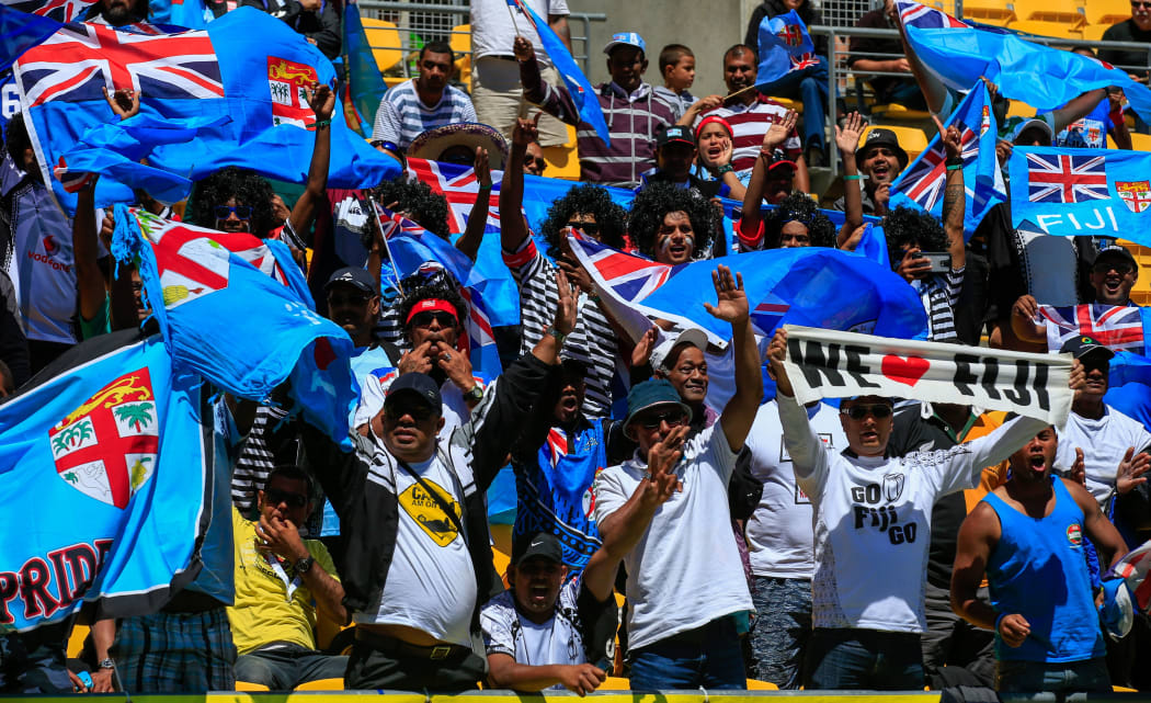 Fiji fans backing their team in the capital