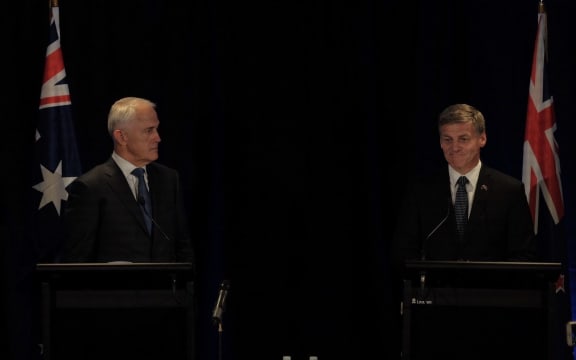 Australian Prime Minister Malcolm Turnbull and NZ PM Bill English.