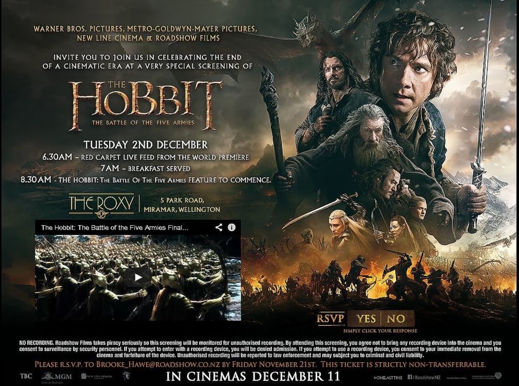 Hobbit invite - full size