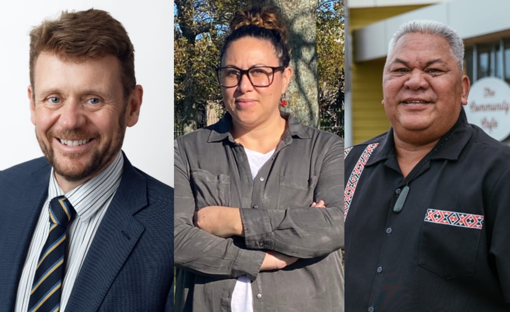 From left; Establishment unit Tommy Parker, I Am Māngere founder Toni Helleur and Auckland Councillor Alf Filipaina.