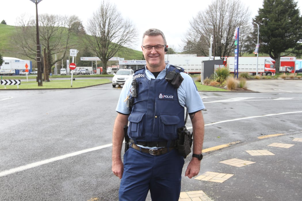 Senior Sergeant Murray Hamilton has spent the past 18 years patrolling the roads between Hamilton and Taupo.
