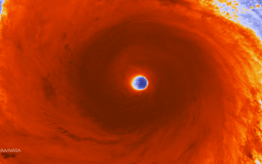 NASA satellites show super typhoon Nepartak approaching Taiwan.