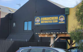 The Comancheros gang headquarters in Christchurch.