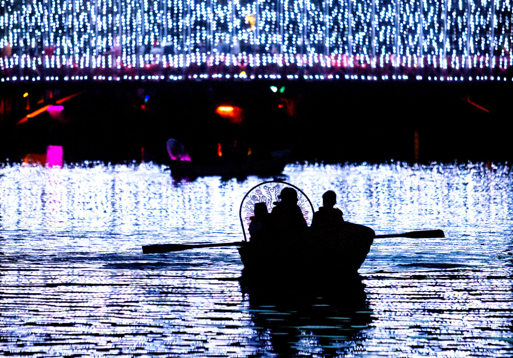 TSB Festival of Lights at Pukekura Park in New Plymouth.