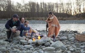 Philippa Cameron, Joe, Evelyn and Flora