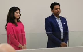 Nafisa Ahmed and Mohammed Atiqul Islam  appear for sentencing at Auckland District Court.