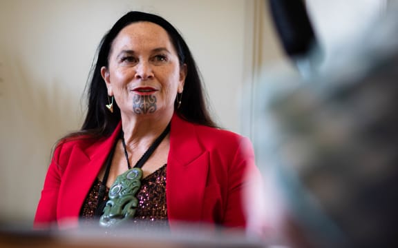 Te Pāti Māori co-leaders Rawiri Waititi and Debbie Ngarewa-Packer speak to RNZ at the end of 2022