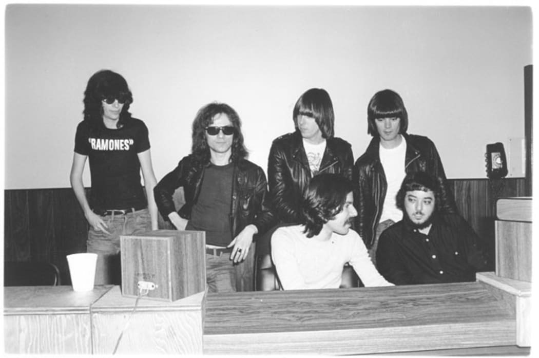 Craig Leon with Ramones, 1976