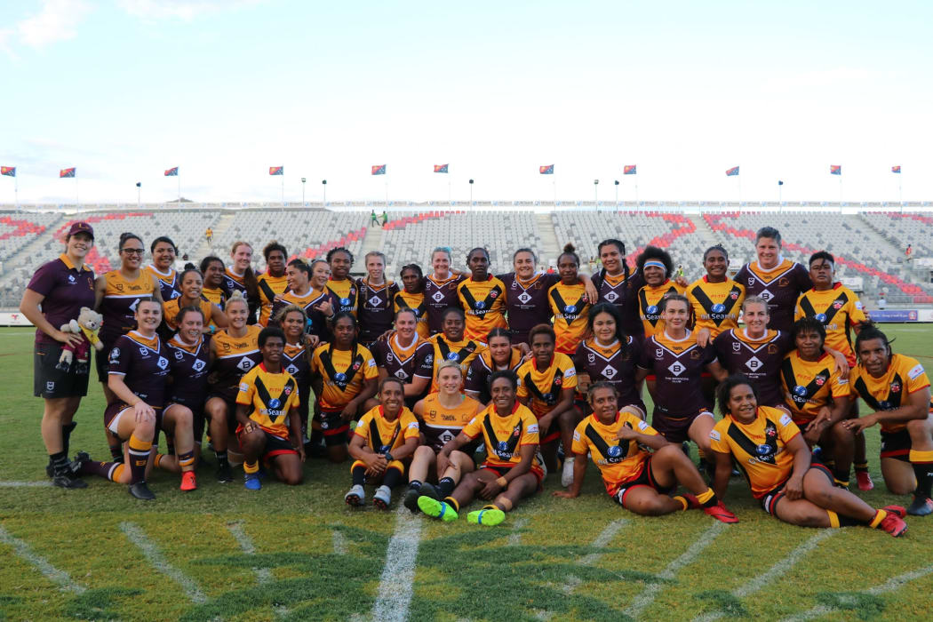 The PNG Orchids hosted the Brisbane Broncos women's team in a pre-season trial match.