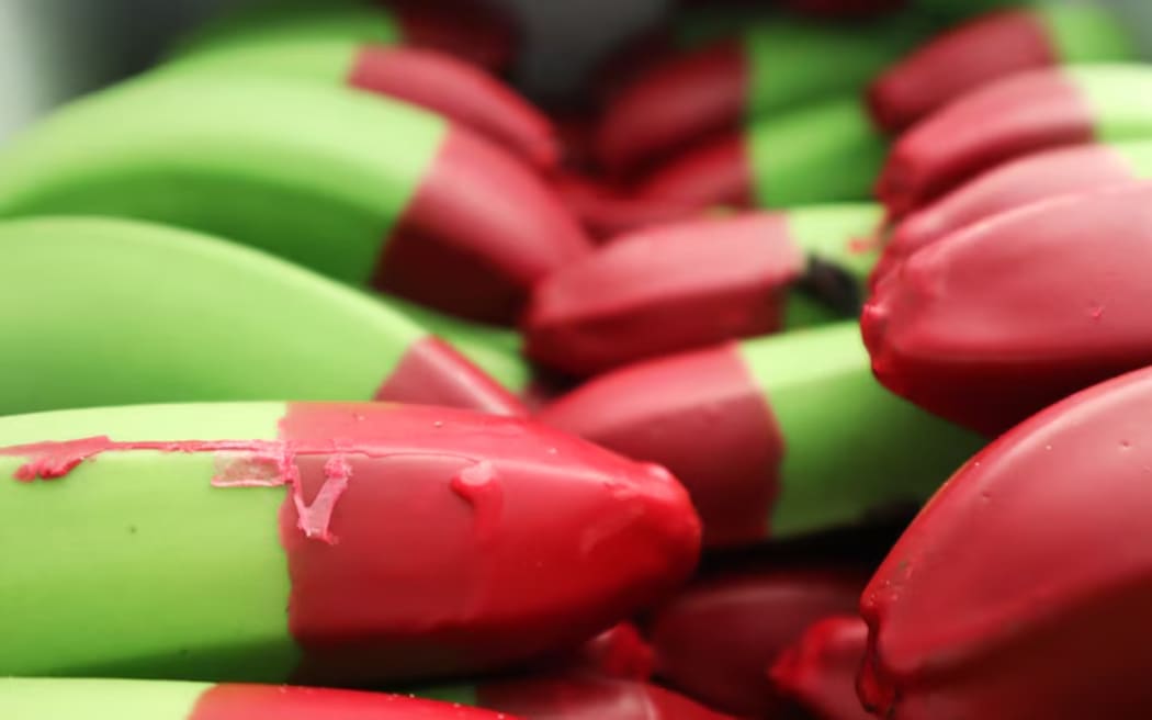 Red wax-tipped bananas