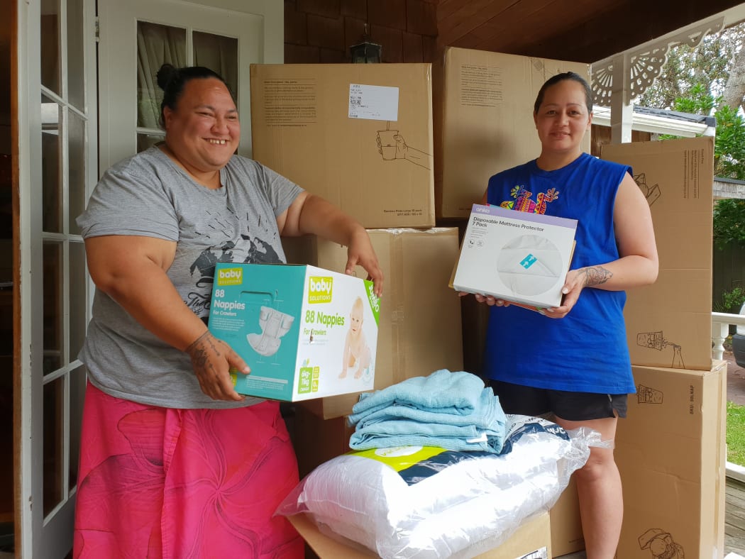 Malia Lameta and Joyce Purcell have collected donations to send to Samoa to help out in the battle against the measles epidemic in the Pacific nation.