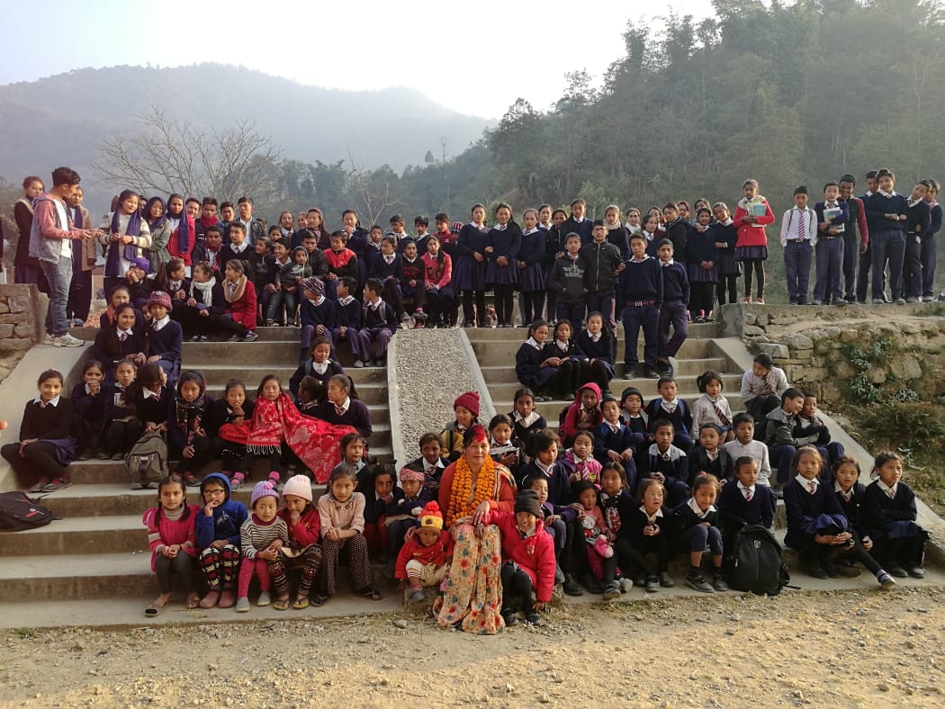Dr Jagamaya Shrestha-Ranjit Nepal school visit back in 2017