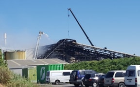 The fertiliser factory was severely damaged in the blaze.