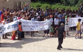Nauru refugee protests asylum seekers