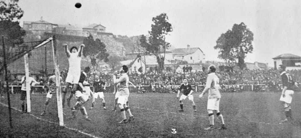 Soccer: New Zealand plays Australia, 1922