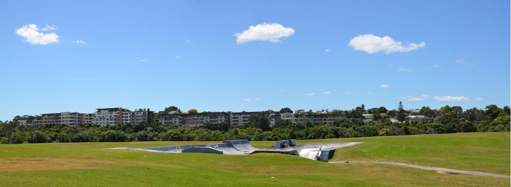 An artist's impression of the planned 600-bed retirement complex in Devonport, Auckland.