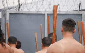 Inmates from Hawke's Bay prison's Māori focus unit Te Tirohanga performed a powerful haka pōwhiri to welcome Topia Rameka to his new role.